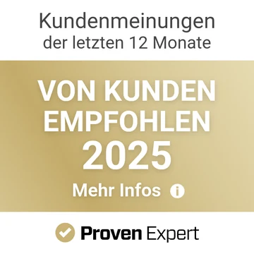 ProvenExpert: Von Kunden empfohlen 2025